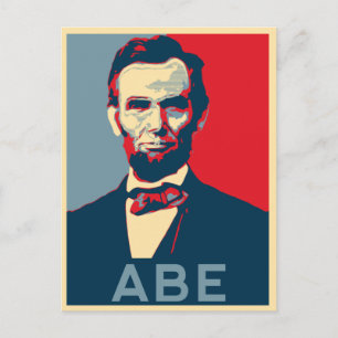 Hope Stil Lincoln Porträtt Vykort