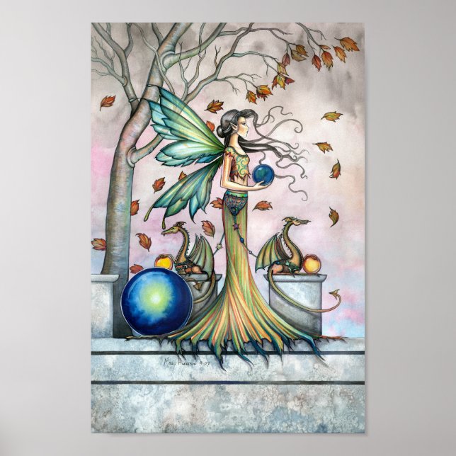 Hope Stones Sagodrake Fantasykonst Affisch Print (Framsidan)