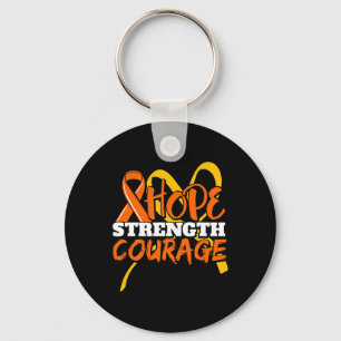 Hope Strength Courty Leukemia Cancer Awareness Ri Nyckelring