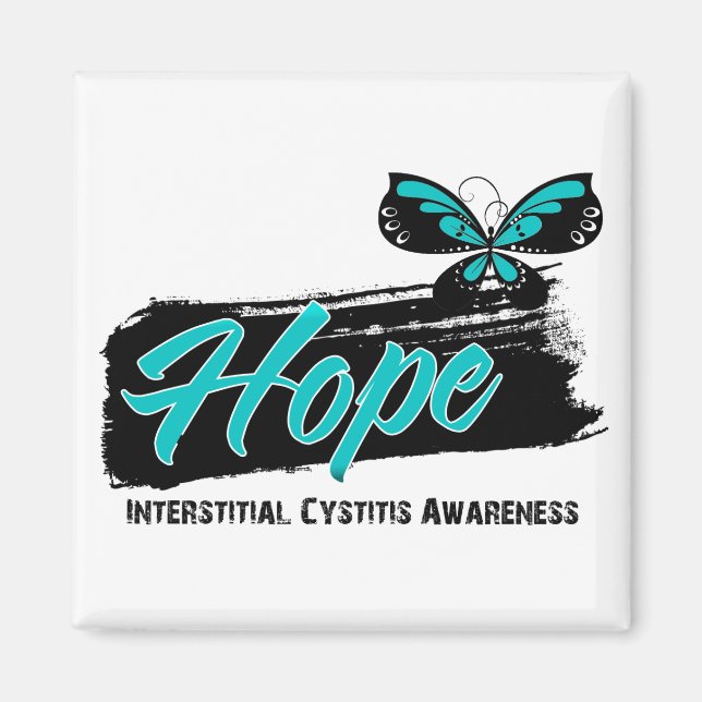Hope Tattoo Butterfly Interstitial Cystitis Magnet (Framsidan)