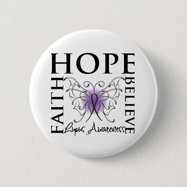 Hope Tro Faith - Lupus Knapp (Framsida)
