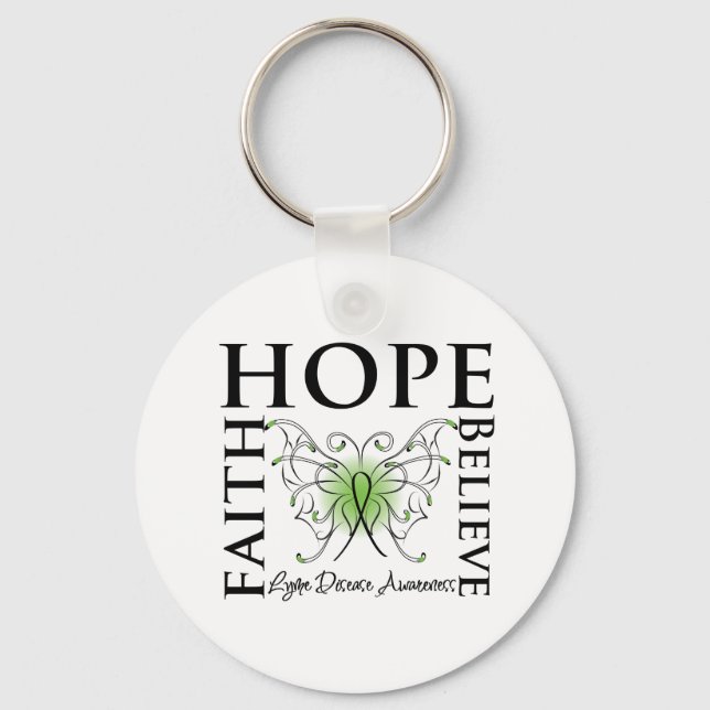 Hope Tro Faith - Lyme disease Nyckelring (Framsida)