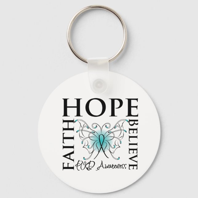 Hope Tro Faith - Polycystic Nidney Disease Nyckelring (Framsida)