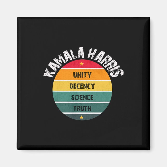 Hope Unity Decency Science Truth Instruction 2021 Magnet (Framsidan)