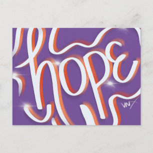 Hope Urban Faith Street Art Hand Lettering Vykort