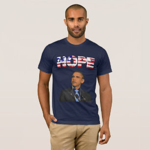 Hope, USA:s Flagga Barack Obama Shirt Tee