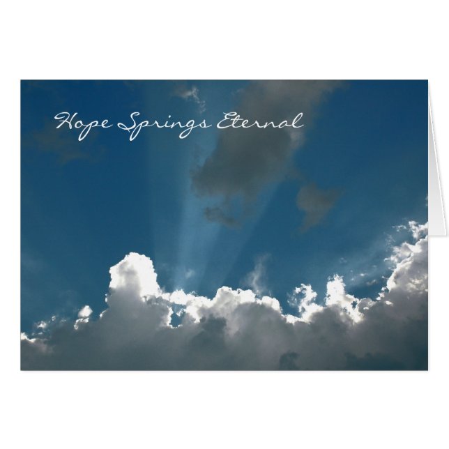 Hope Vår EternCard Hälsningskort (Framsidan Horizontal)