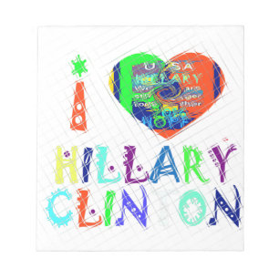 Hope Vote Blue Loely Reflection Fantastisk Hillary Anteckningsblock
