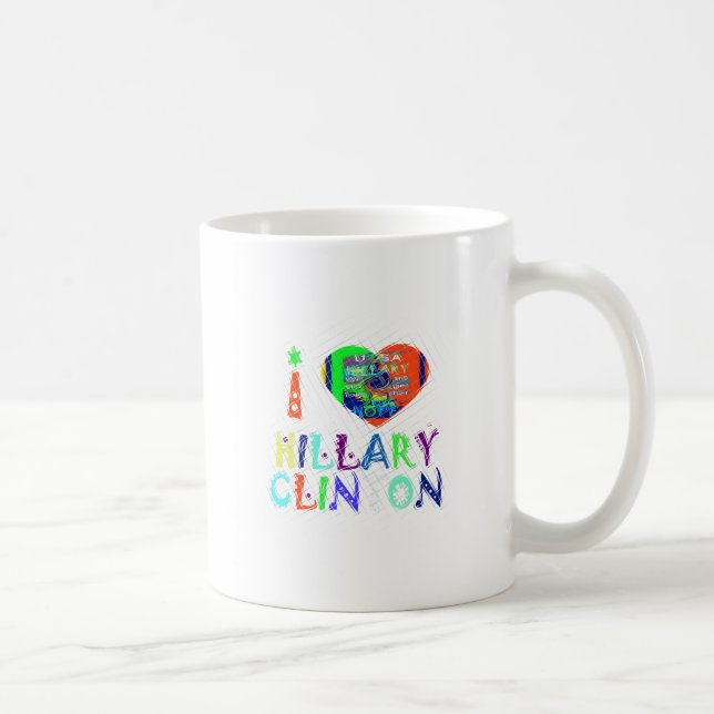 Hope Vote Blue Loely Reflection Fantastisk Hillary Kaffemugg (Höger)