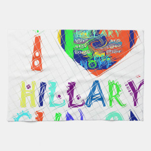 Hope Vote Blue Loely Reflection Fantastisk Hillary Kökshandduk