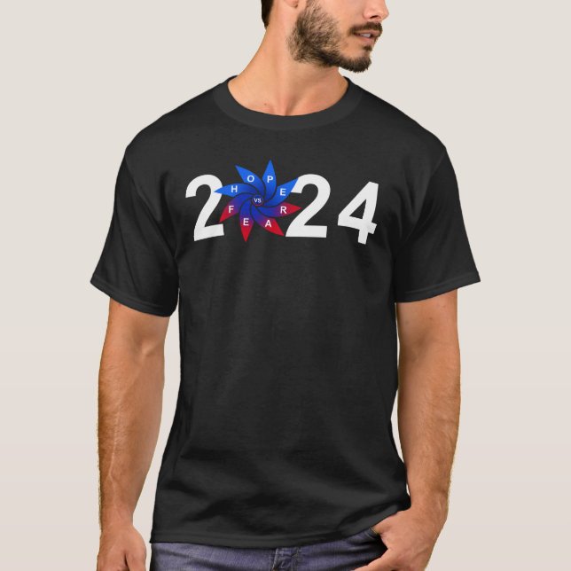 HOPE vs. RÄDSLA - Val 2024 T Shirt (Framsida)