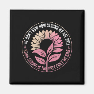 Hope Wins Varje dag Breast Cancer Awareness Suppor Magnet