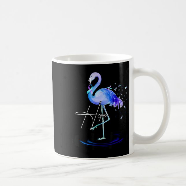 Hope With Flamingo Suicide Prevention Awareness  Kaffemugg (Höger)