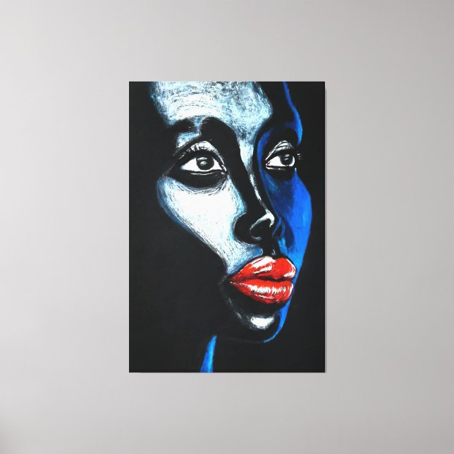 Hope - Woman Ansikte Kanvastryck - Painting (Framsida)