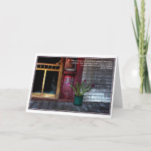 Hope Writ in Tulips: Gibran citationskort