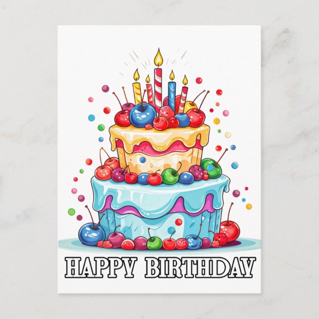 Hope You Have A Happy Birthday Vykort (Framsida)