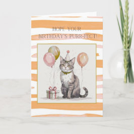 Hope Your Birthday’s Purr-fect Cat Birthday Card | Kort