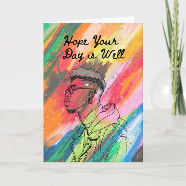 Hope Your Day Is Well – Encouraging Greeting Kort (Framsida)