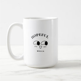 Hopeful Wreck Minimalist Typography Design Kaffemugg
