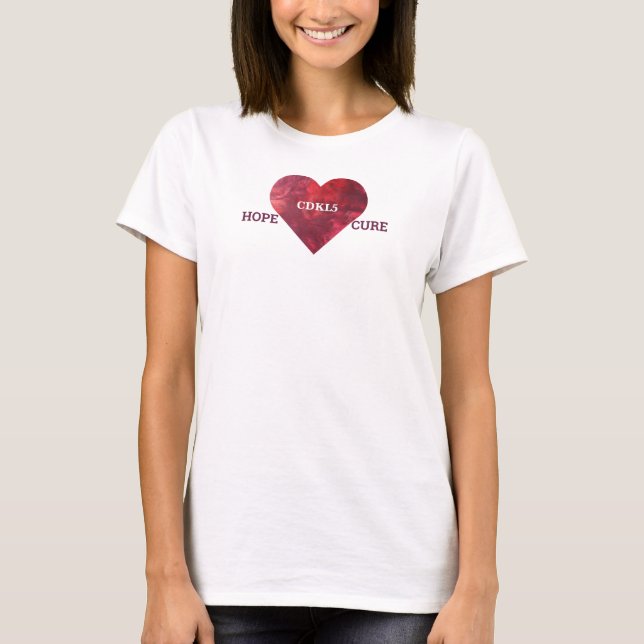 HopeLoveCure CDKL5 T Shirt (Framsida)