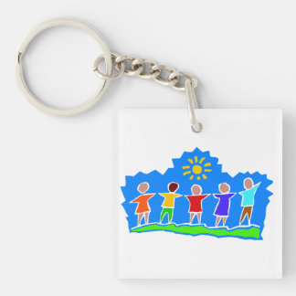HopePTA Keychain kvadrerar sidakryl 2