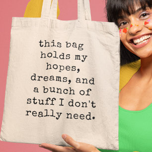 Hopes, Dreams och en bunch av Saker Quirky Gift Tygkasse