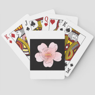 HOPES! – minimalistiskt blomsterporträtt Casinokort