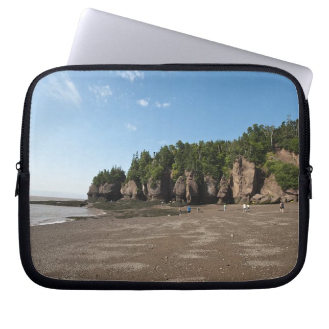 Hopewell Rocks och Ocean Tidal Exploration Laptop Sleeve (Framsidan)