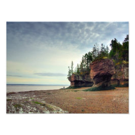 Hopewell Sten New Brunswick Kanada Fototryck