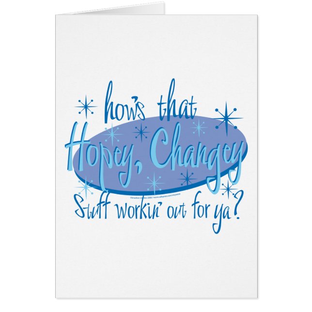 HOPEY-CHANGEY.2 eps Hälsningskort (Framsidan)