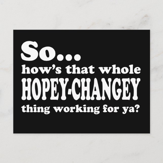 Hopey-Changey Sak Vykort (Framsida)