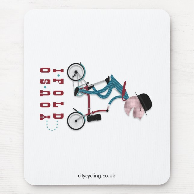 Hopfällbara Mousemat Musmatta (Framsidan)