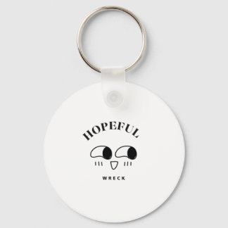 Hopfull Skrot Minimalistisk Typografi Design Nyckelring