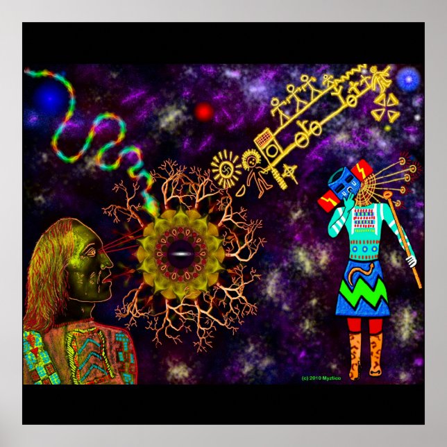 Hopi Blue Star Poster (Framsidan)