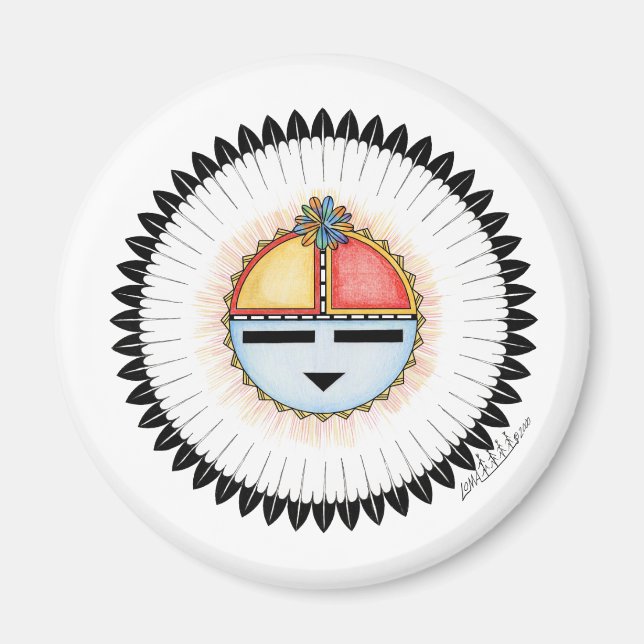 Hopi Dawa (Sol) Magnet (Framsidan)