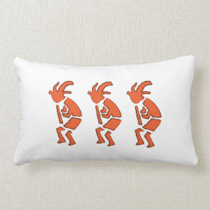 Hopi Flute Player - sydvästra indisk design Lumbarkudde