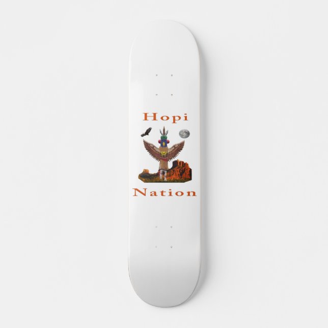 Hopi indiska artiklar mini skateboard bräda 18,5 cm (Framsida)