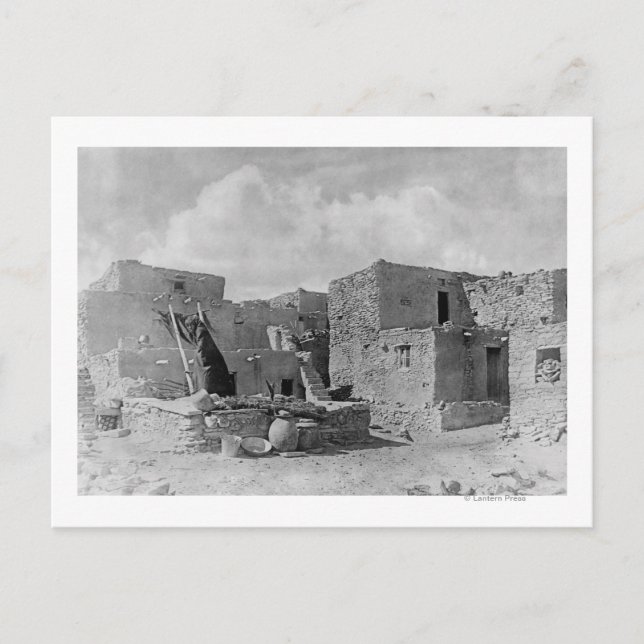 Hopi (Moqui) Indians Snake Kiva Oraibi Pueblo Vykort (Framsida)