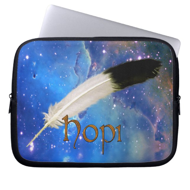 HOPI Nation & Feather Space Laptop sleeve (Framsidan)