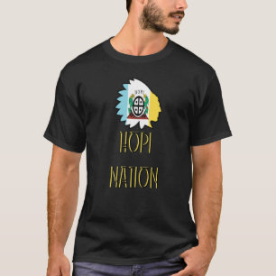 Hopi Nation-Flagga, inhemsk inhemsk amerikansk Hea T Shirt
