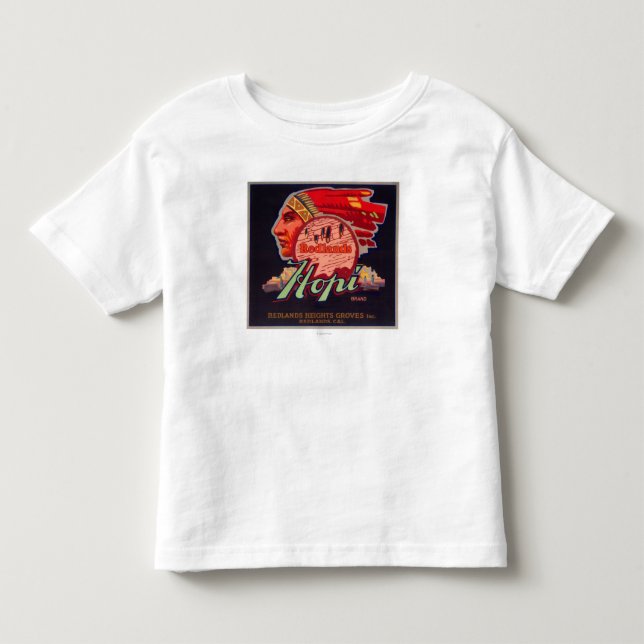 Hopi orange LabelRedlands, CA Tee Shirt (Framsida)