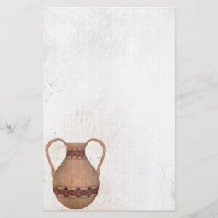 Hopi Pueblo Pottery Stationery Brevpapper