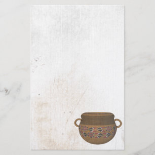 Hopi Pueblo Pottery Stationery Brevpapper