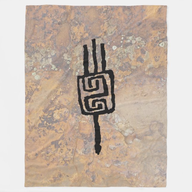 Hopi Womans Symbol Fleecefilt (Framsidan)