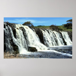 Hopkins Falls strömmande vatten Poster