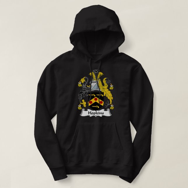 Hopkins Jackar Arm Family Crest Hoodie (Design framsida)