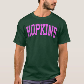 Hopkins Minnesota MN Vintage Atletisk Sport Rosa T Shirt