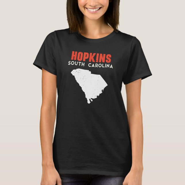 Hopkins South Carolina USA State America Travel T Shirt (Framsida)