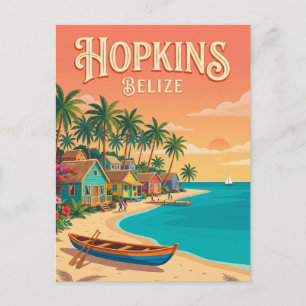 Hopkins Village Belize översätts till: Hopkins by Vykort
