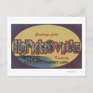 Hopkinsville, Kentucky - Large Brev Scenes Vykort